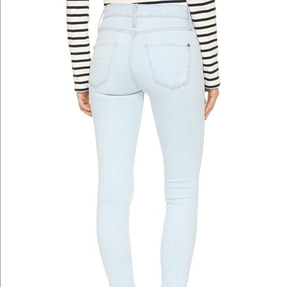 ames Jeans Twiggy Light Blue Distressed Jeans